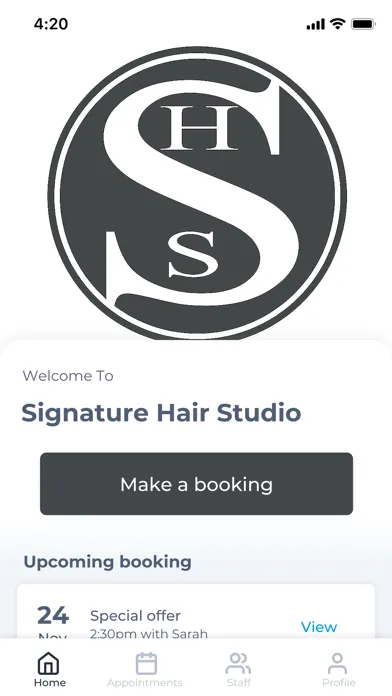 Signature Hair Studio應用截圖