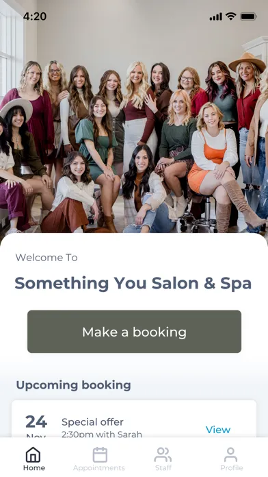 Capturas de tela do Something You Salon & Spa