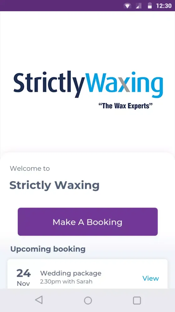 Ảnh chụp màn hình của Strictly Waxing