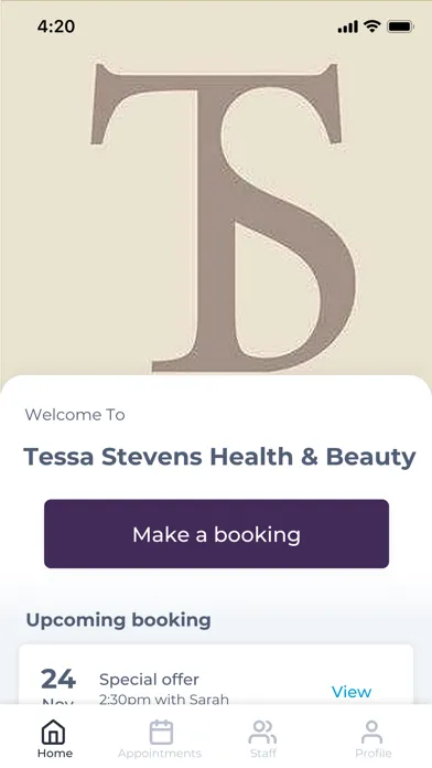 Tessa Stevens Health & Beauty Screenshots