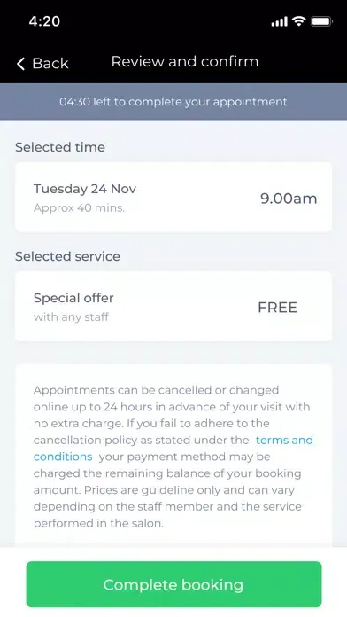 Wanderlust Bookings Screenshots