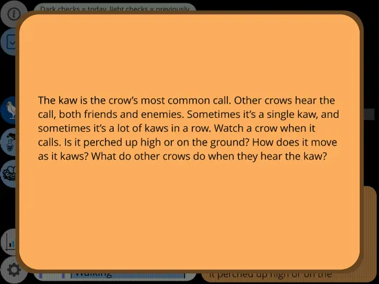 Tangkapan skrin Crow Scientist iPad