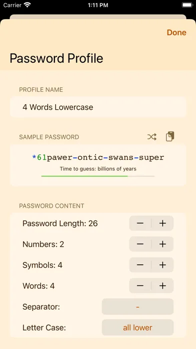 RPG: Random Password Generator應用截圖