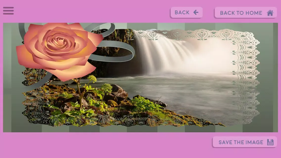Captures d'écran de Romantic Love theme photo frame maker & editor