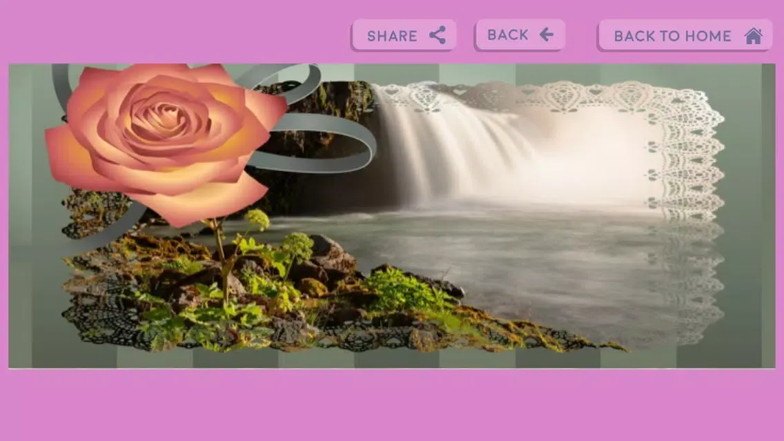 Captures d'écran de Romantic Love theme photo frame maker & editor