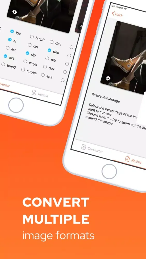 Captures d'écran de Photo converter, Image resizer