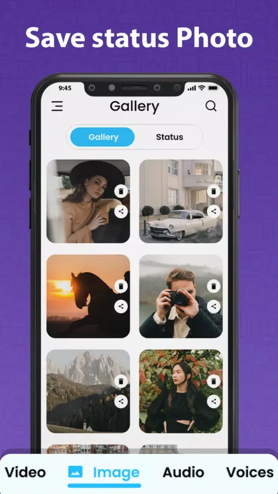 Gallery Status Saver - Editor Screenshots