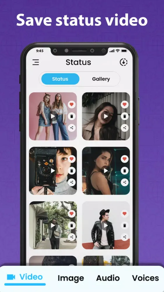 Gallery Status Saver - Editor Screenshots