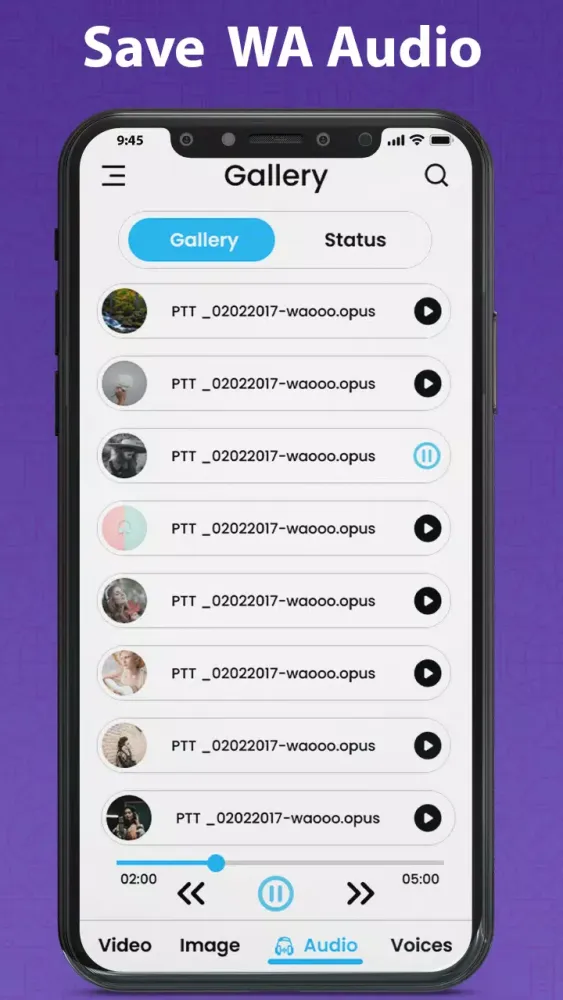 Gallery Status Saver - Editor Screenshots