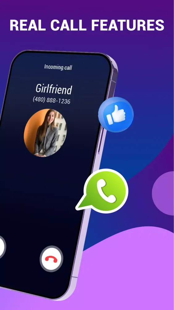 Call screen - Fake phone call স্ক্রিনশট