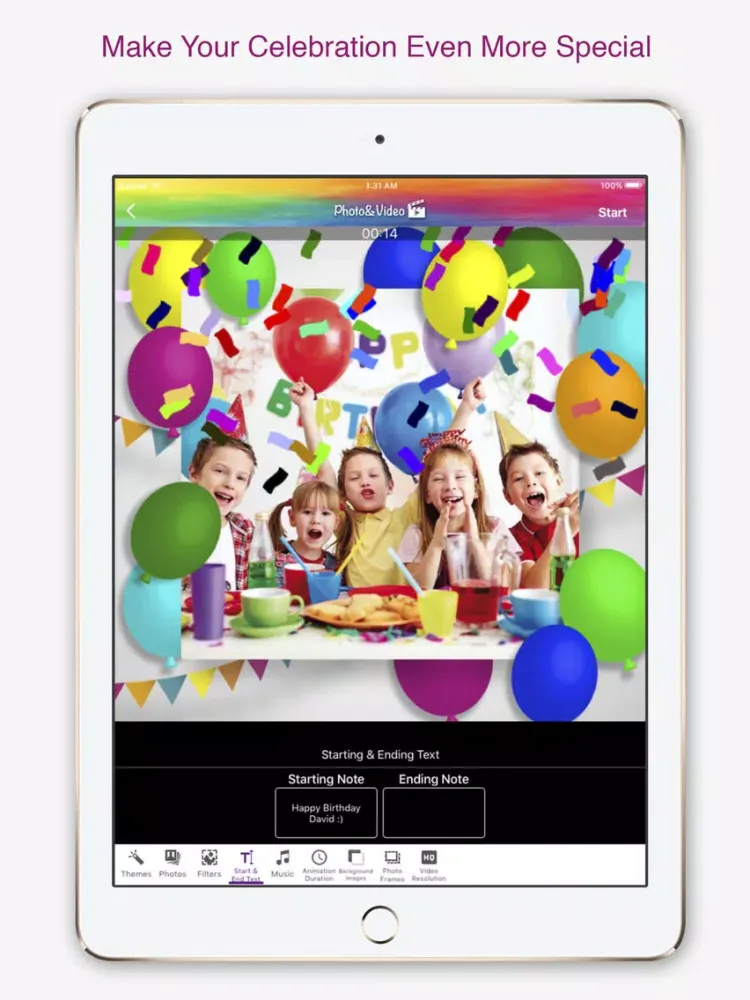 Easy Video Editor & Slideshow iPad  Screenshots