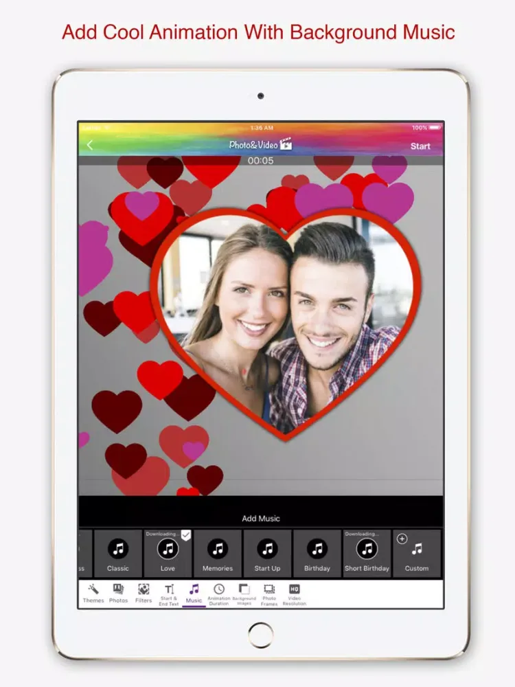 Easy Video Editor & Slideshow iPad  Screenshots