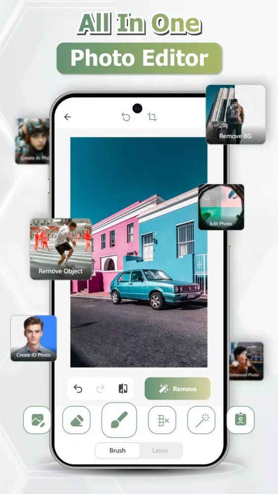 Capturas de pantalla de AI Photo Enhancer and Remover