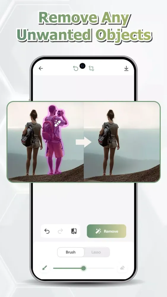 Capturas de pantalla de AI Photo Enhancer and Remover