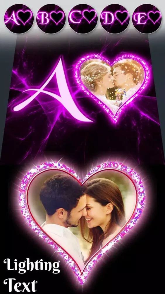 Fire Lighting Text Photo Editor Screenshots