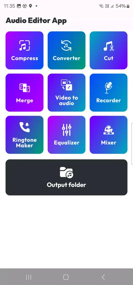Tangkapan layar Audio Editor App