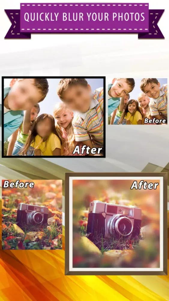 Zrzuty ekranu Picture Blur - Hide face, wipe skin, erase pimple from portrait, intensity adjusting. Share on facebook, instagram and Photoshop for likes