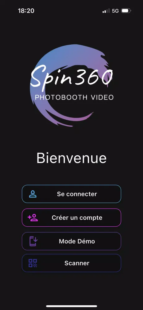 Capturas de tela do Spin360 Vidéo Photobooth