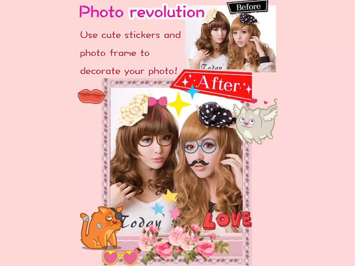PP Sticker Camera-Selfie Cam&Photo Editor iPad  スクリーンショット