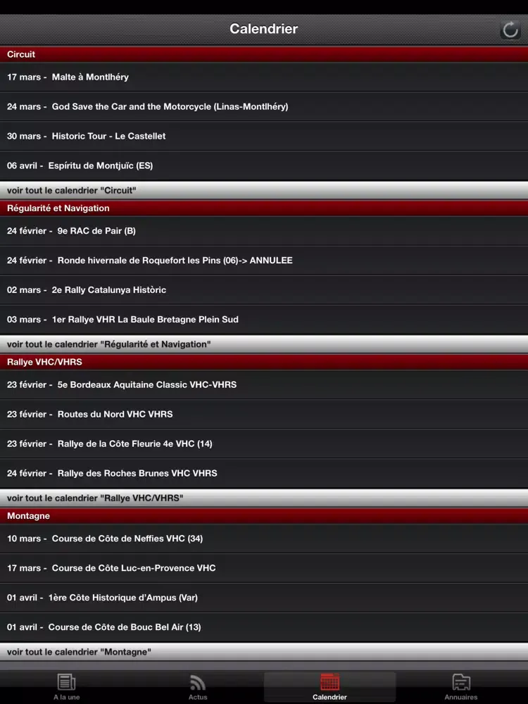 Capturas de tela do NewsClassicRacing iPad 