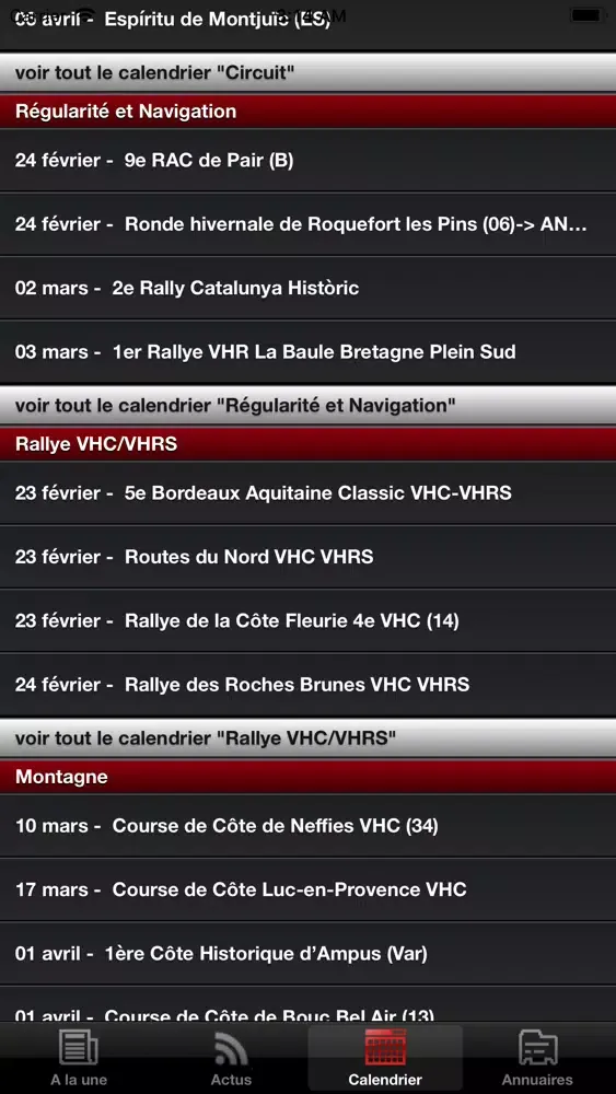 Capturas de tela do NewsClassicRacing