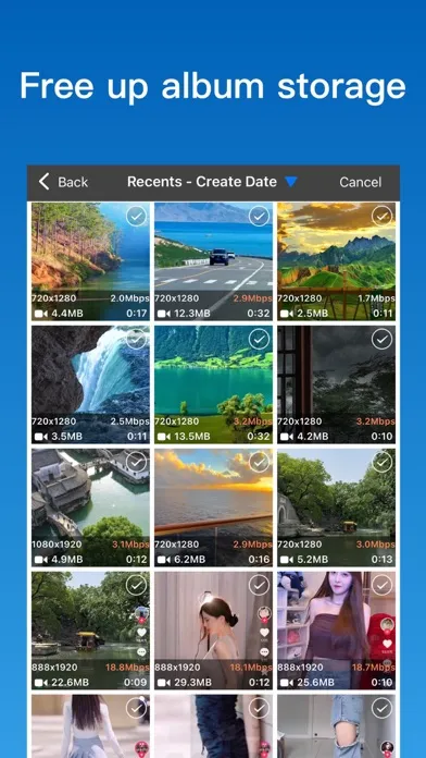 Tangkapan skrin Video compressor - save space
