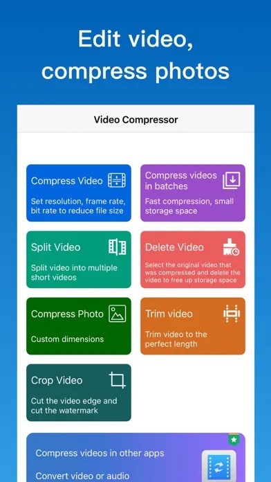 Tangkapan skrin Video compressor - save space