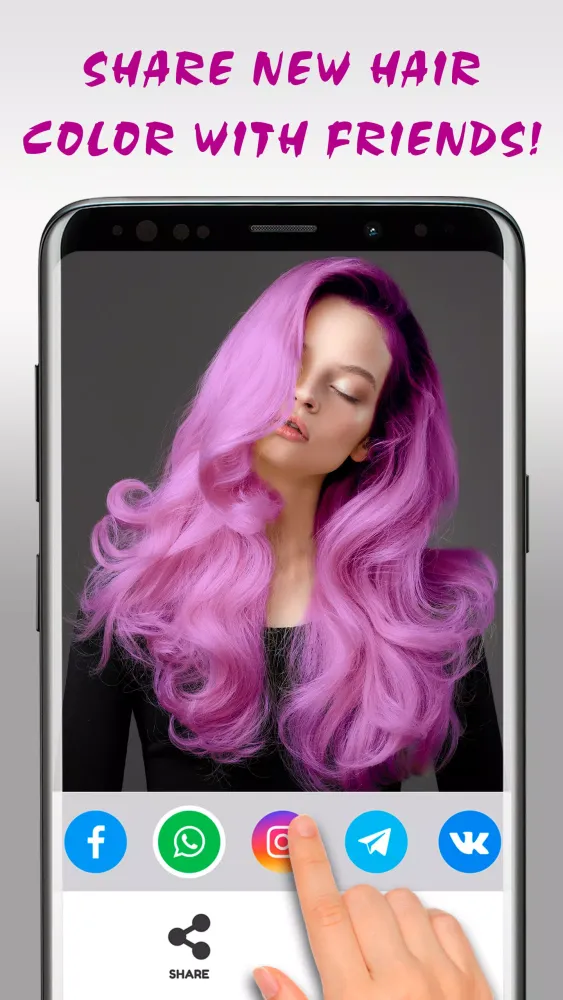 Hair Color Changer Editor Screenshots
