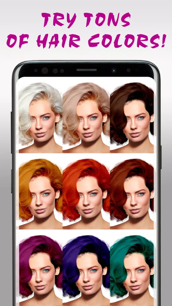 Hair Color Changer Editor Screenshots