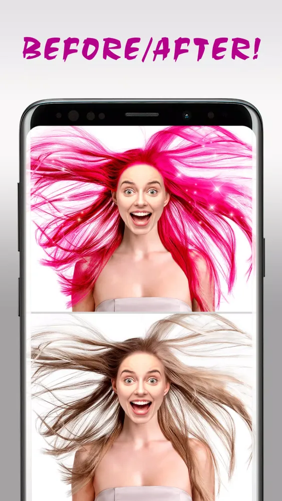 Hair Color Changer Editor Screenshots