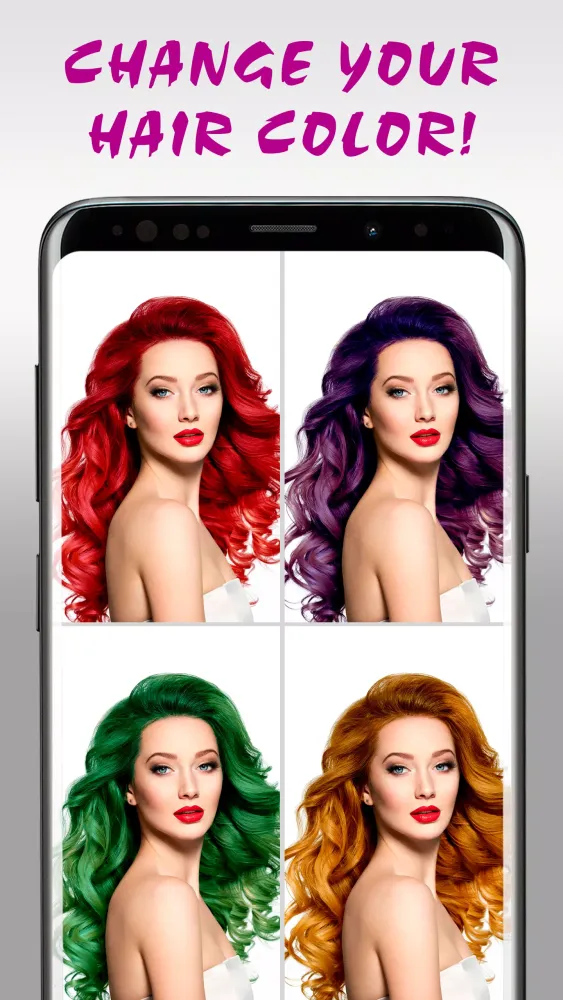 Hair Color Changer Editor Screenshots