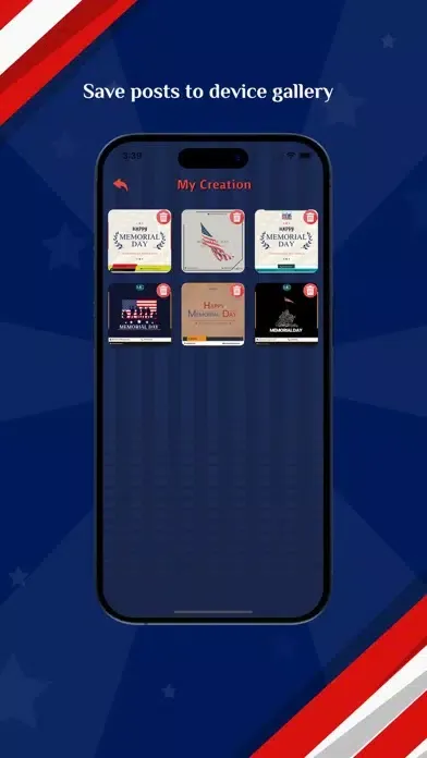 Memorial Day Photo Editor Screenshots