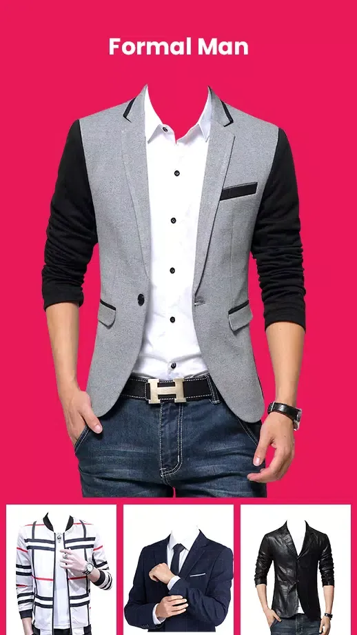 Smarty Men Jacket Photo Editor স্ক্রিনশট