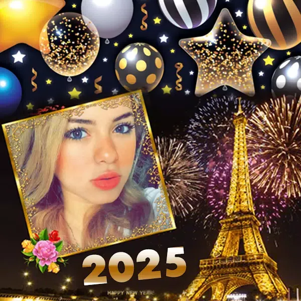 New Year 2025 Photo Frame Screenshots