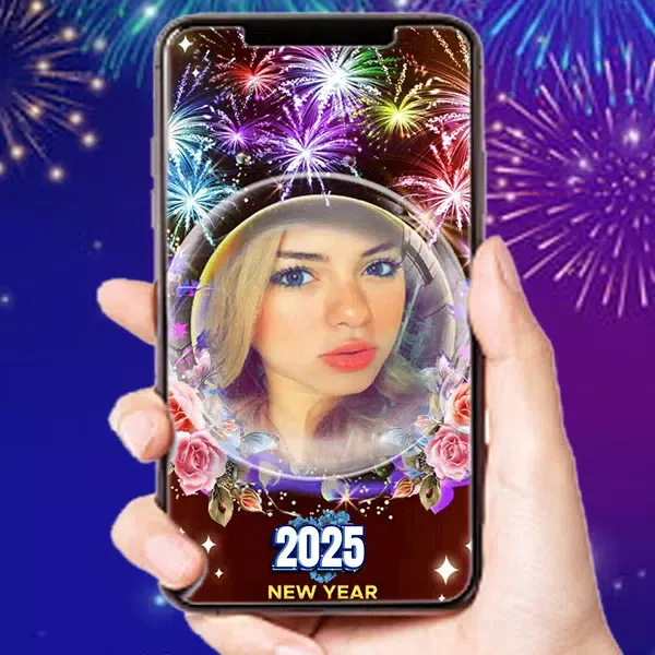 New Year 2025 Photo Frame Screenshots
