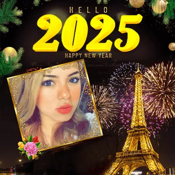 New Year 2025 Photo Frame Screenshots