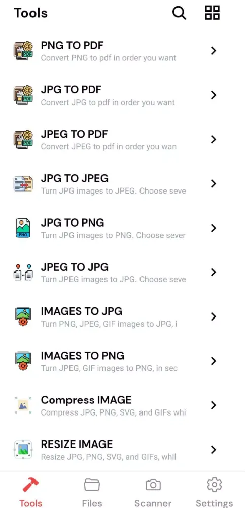 Photo Fusion - Convert Images Screenshots