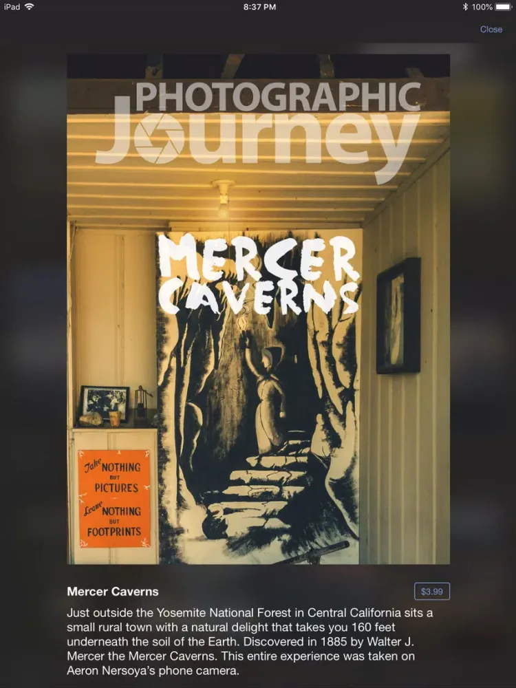 Скриншоты Photographic Journey iPad 
