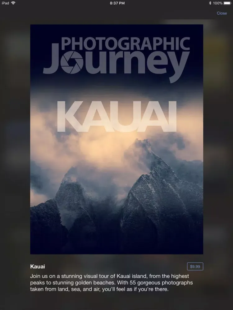 Скриншоты Photographic Journey iPad 