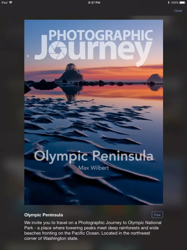 Скриншоты Photographic Journey iPad 