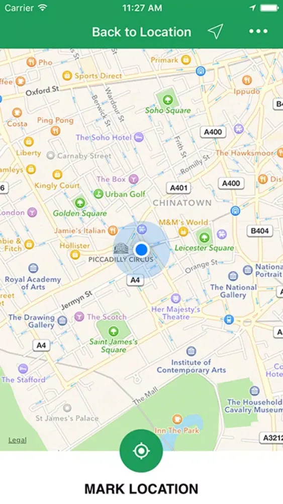 Save Locations スクリーンショット