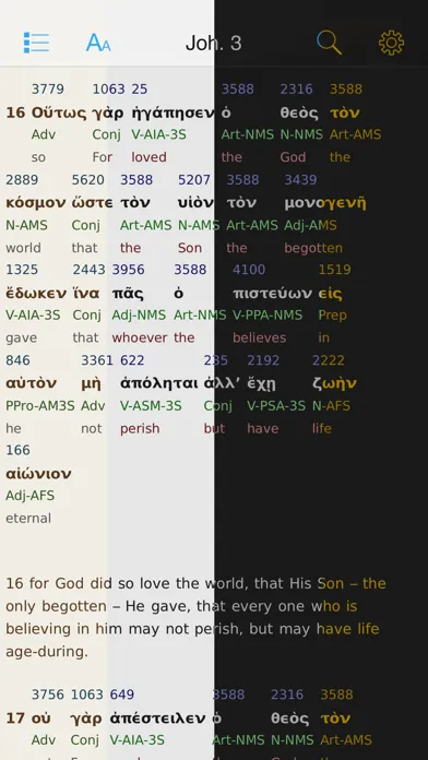 Greek Interlinear Bible Ekran Görüntüleri
