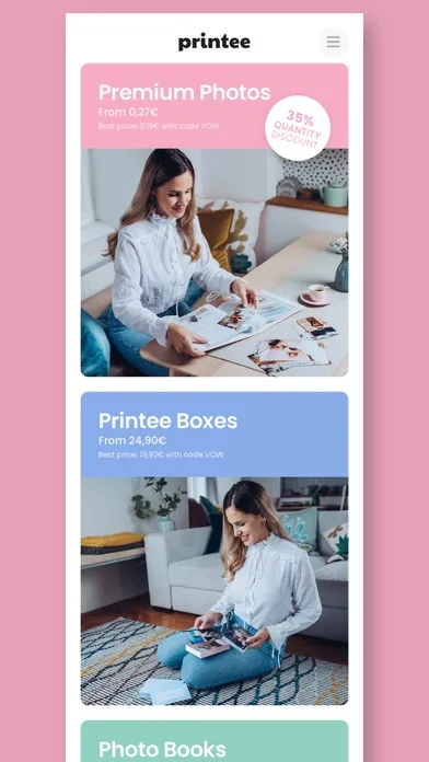 Скриншоты Printee – Photo printing app