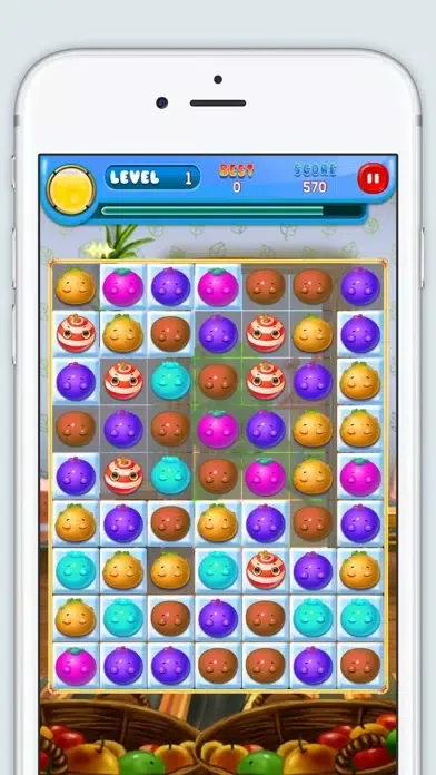 Captures d'écran de Fruit Crusher Match 3 entertainment super hit easy game