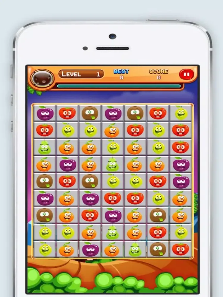 Ảnh chụp màn hình của Fruit Match 3 Puzzle adventure game iPad 