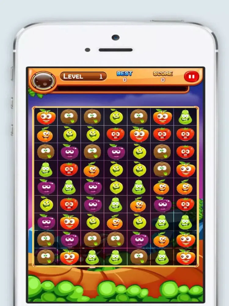 Ảnh chụp màn hình của Fruit Match 3 Puzzle adventure game iPad 