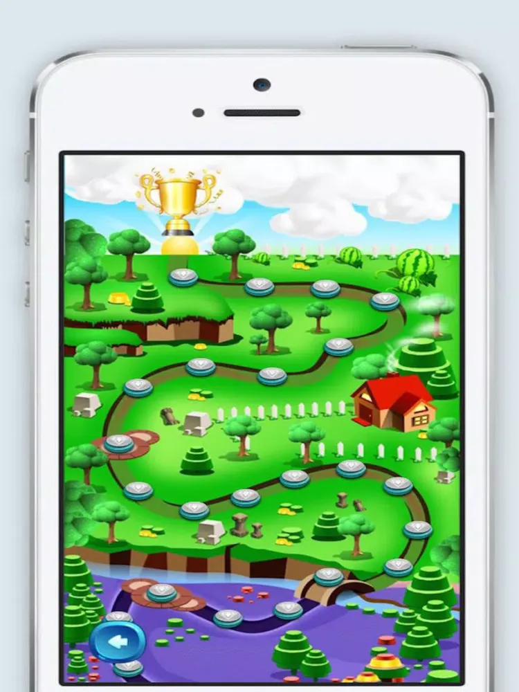 Ảnh chụp màn hình của Fruit Match 3 Puzzle adventure game iPad 