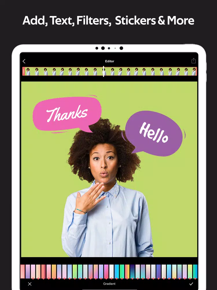 GIF Maker - GIF Creator (Gify) iPad  سکرین شاٹس