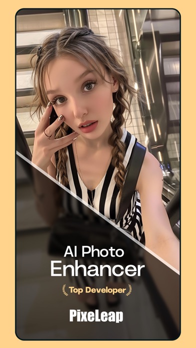 Tangkapan layar AI Photo Enhancer - PixeLeap