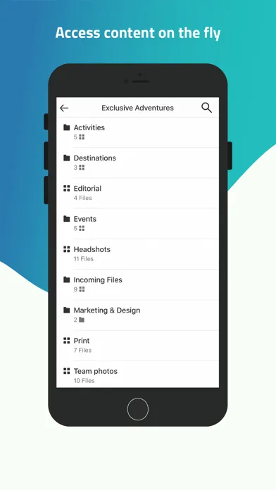 Capturas de tela do FileFlow